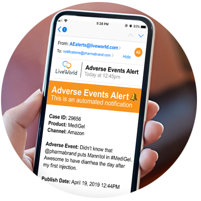 AE_Phone Adverse Events Mgmt - LiveWorld
